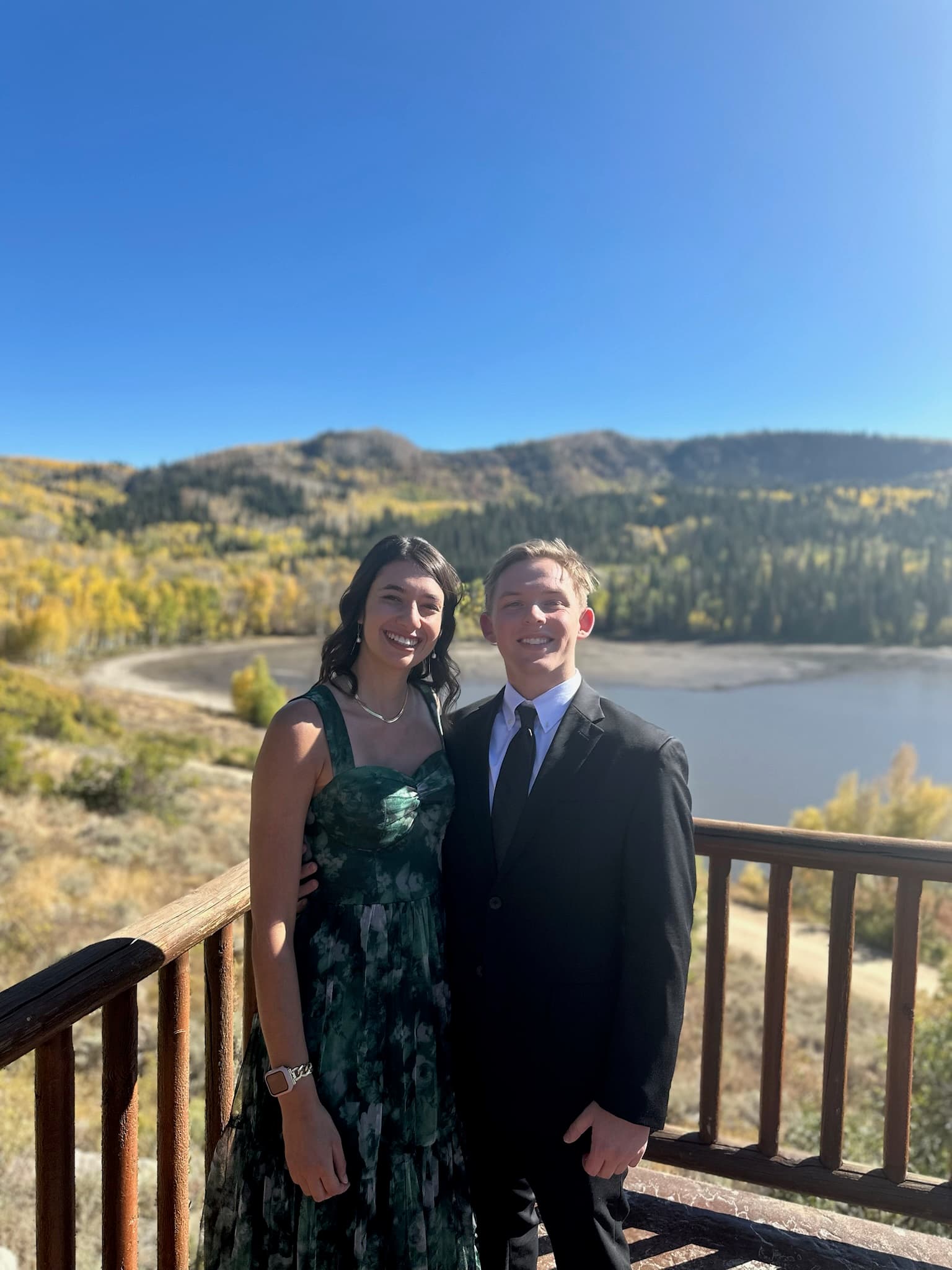 Taking in the mountain view together — Utah, October 2024