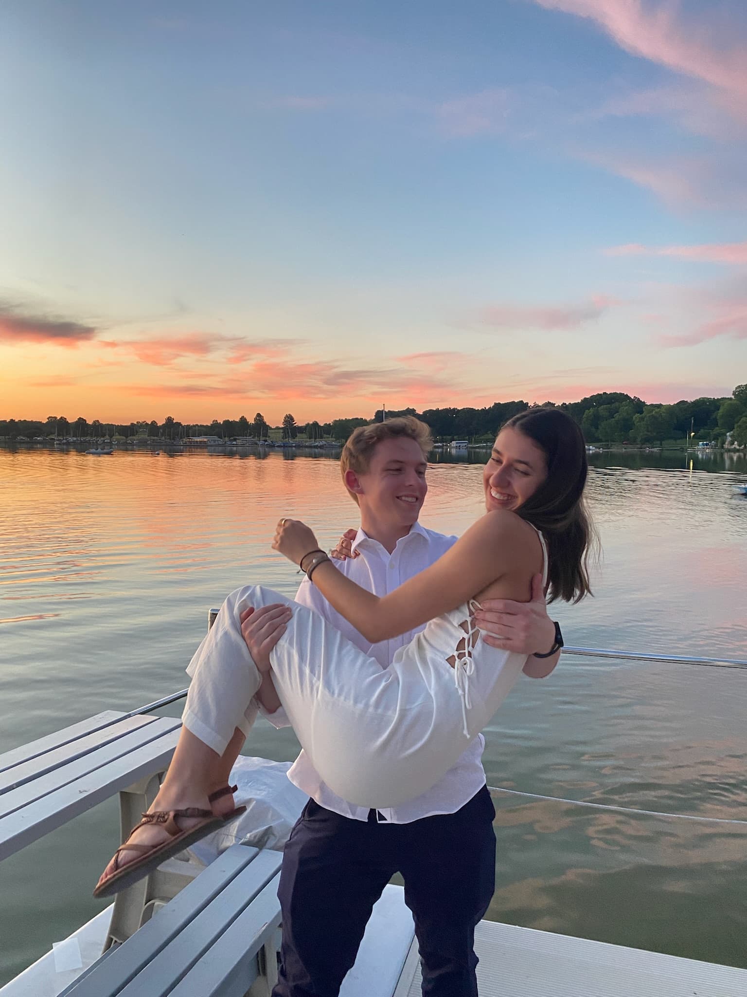 Carried away at sunset on the dock — Dallas, May 2024